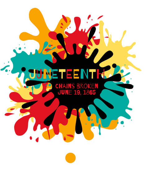 Juneteenth Splash Bubble-free stickers