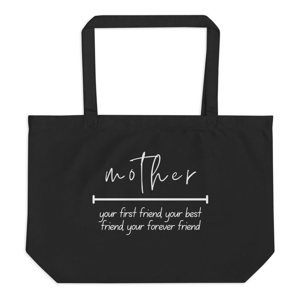 “Mother & Friend” Large organic tote bag