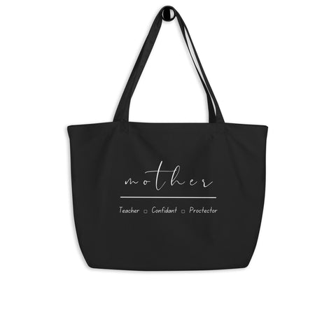 “Mother” Large organic tote bag