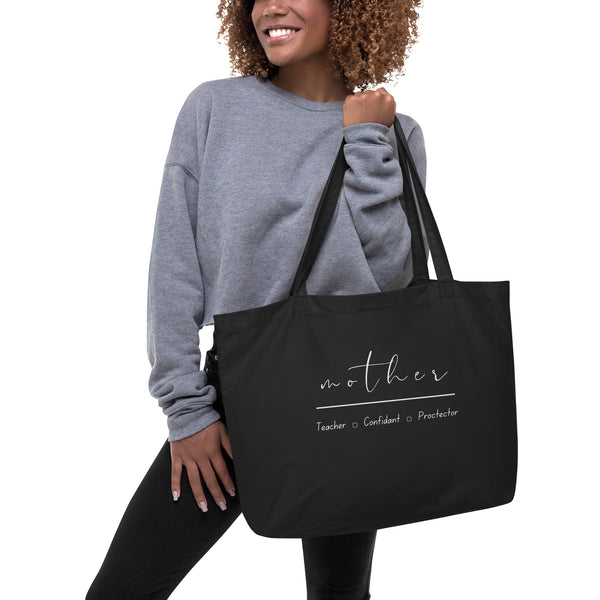 “Mother” Large organic tote bag