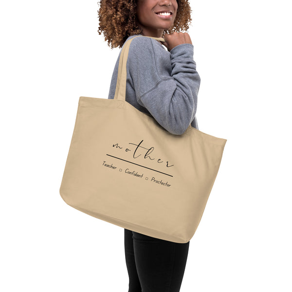 “Mother” Large organic tote bag