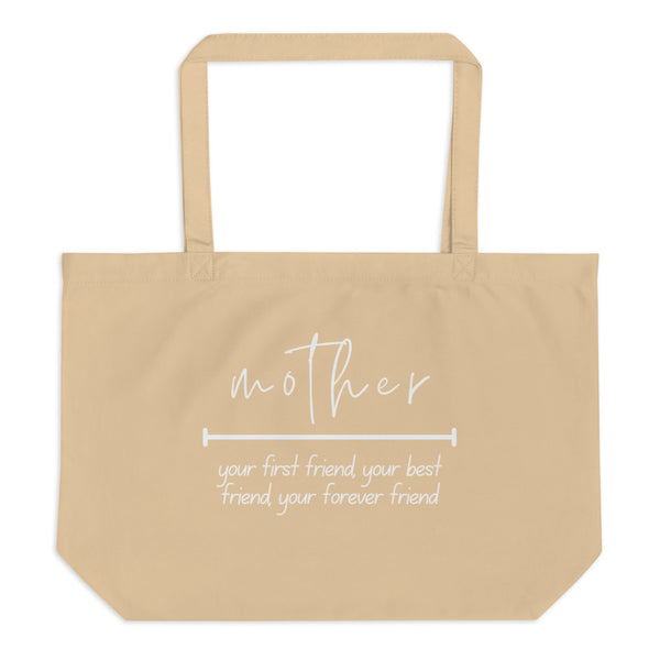 “Mother & Friend” Large organic tote bag