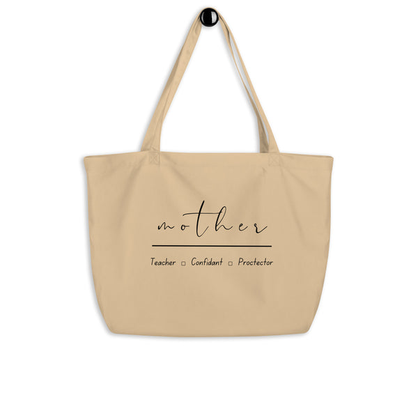 “Mother” Large organic tote bag