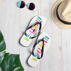 #Mother Rainbow Flip-Flops