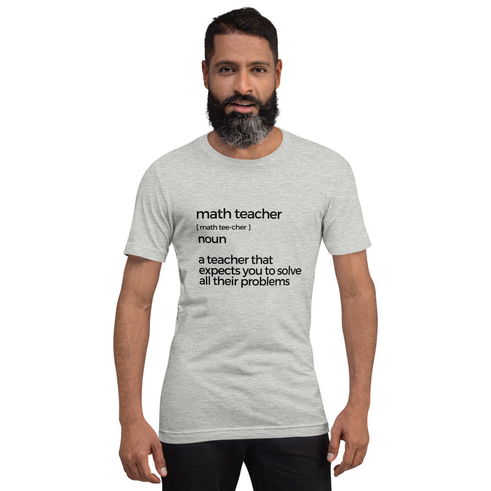 Math Teacher Short-sleeve unisex t-shirt