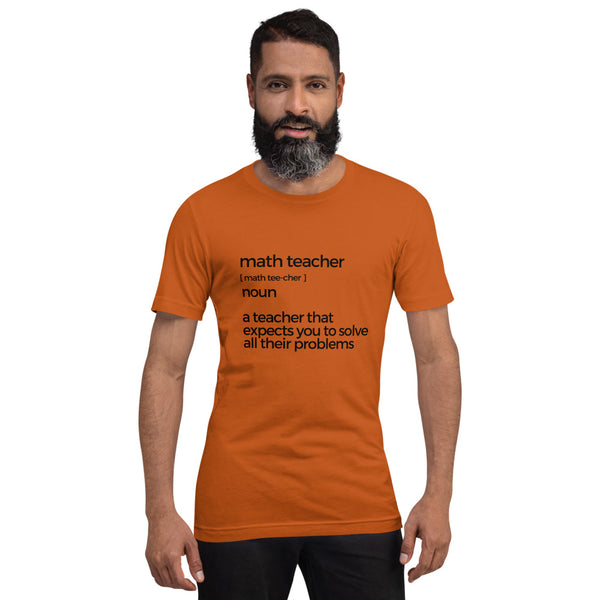 Math Teacher Short-sleeve unisex t-shirt