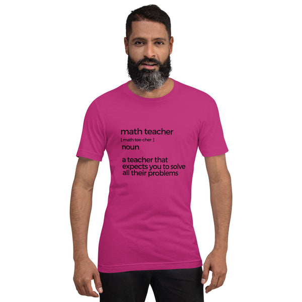 Math Teacher Short-sleeve unisex t-shirt