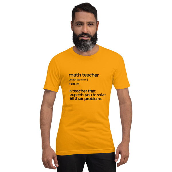 Math Teacher Short-sleeve unisex t-shirt