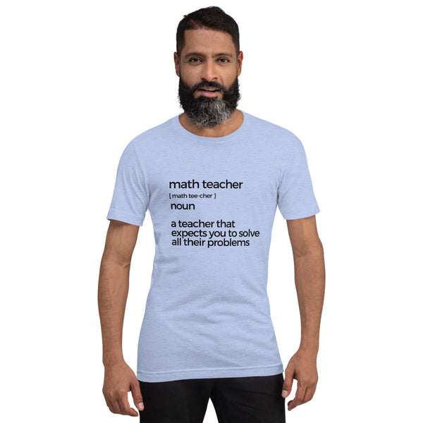 Math Teacher Short-sleeve unisex t-shirt