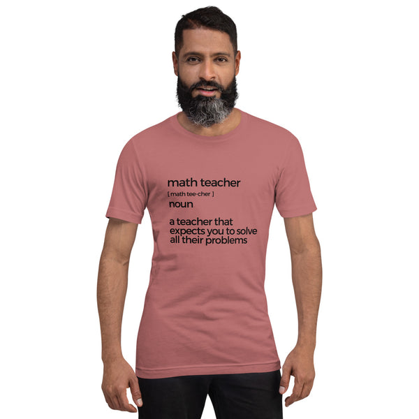 Math Teacher Short-sleeve unisex t-shirt