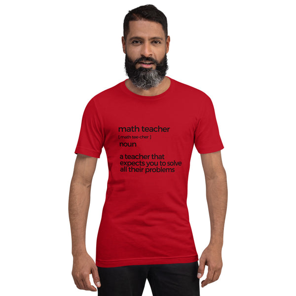 Math Teacher Short-sleeve unisex t-shirt