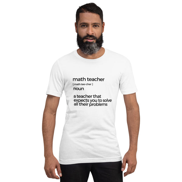 Math Teacher Short-sleeve unisex t-shirt