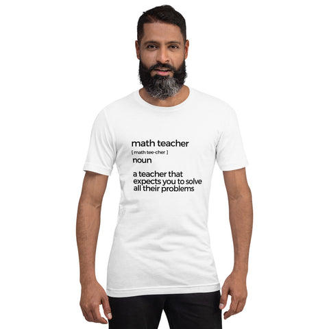 Math Teacher Short-sleeve unisex t-shirt