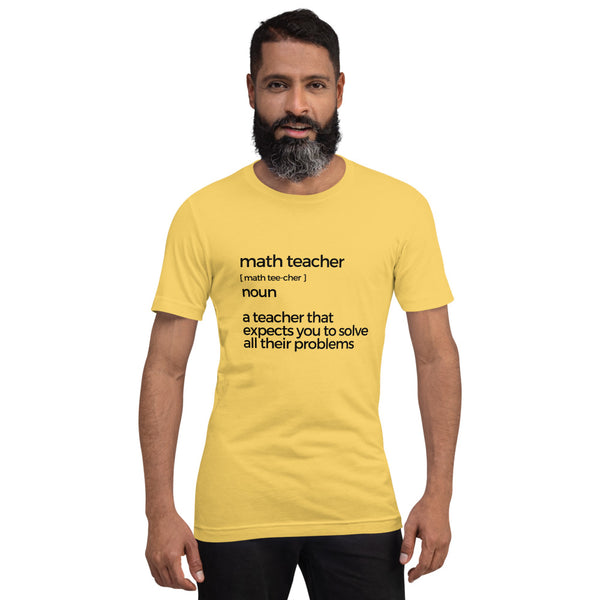 Math Teacher Short-sleeve unisex t-shirt