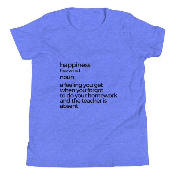 Happiness Youth Short Sleeve T-Shirt