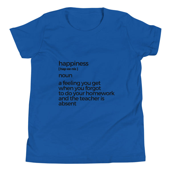 Happiness Youth Short Sleeve T-Shirt