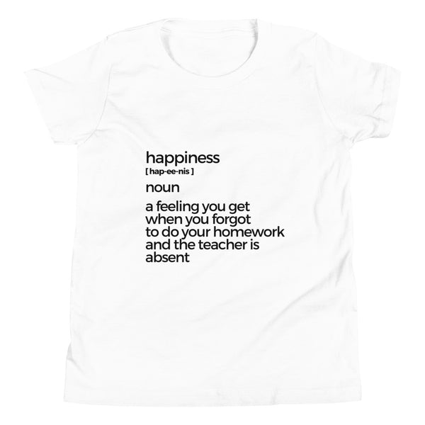 Happiness Youth Short Sleeve T-Shirt